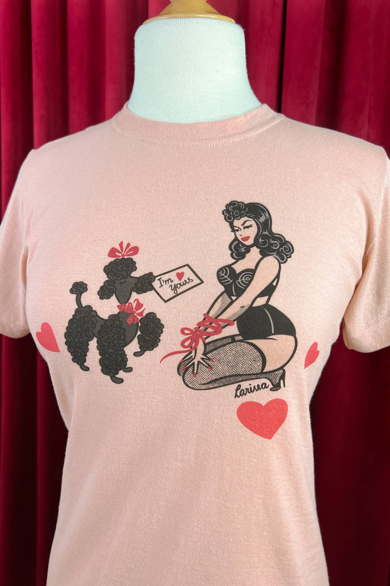 Quirks! T-shirt Bound To You Unisex Tee in Peach