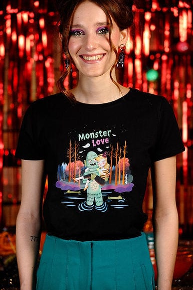 Quirks! T-shirt Monster Love T-shirt by Laliblue