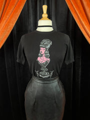 Quirks! T-shirt Mrs. Frankenstein short sleeve Sweater in Black