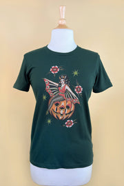 Quirks! T-shirt October Child Fitted Tee in Forest Green