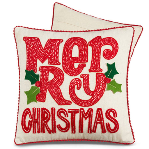 Quirks! throw pillow 18" Merry Christmas Pillow