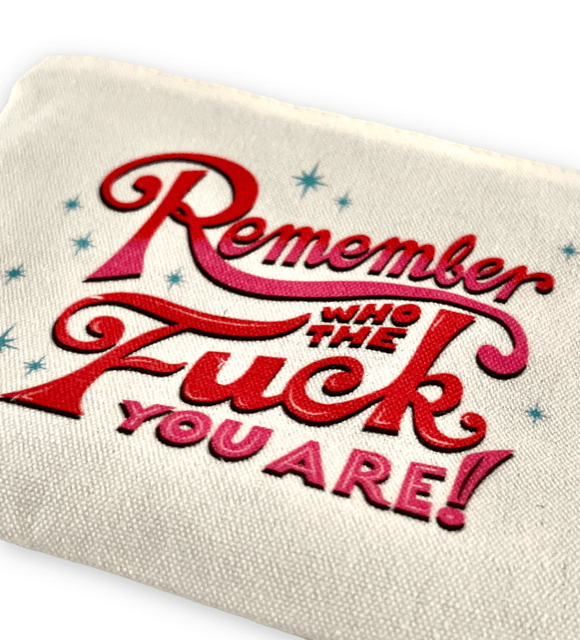 Quirks! Toiletry Bag Remember Who You Are Pouch