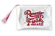 Quirks! Toiletry Bag Remember Who You Are Pouch
