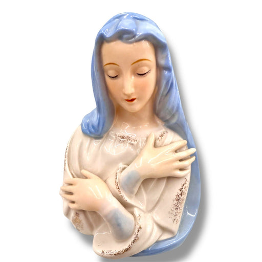 Quirks! Vase Vintage Shafford Japan Ceramic Porcelain Virgin Mary/Madonna Planter