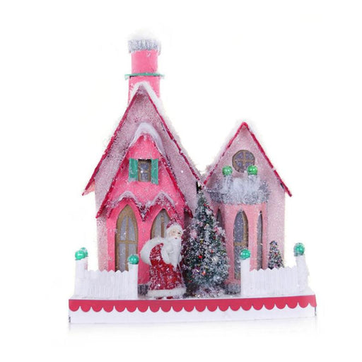 Quirks! Village Merry Holiday House Vintage Inspired Putz House