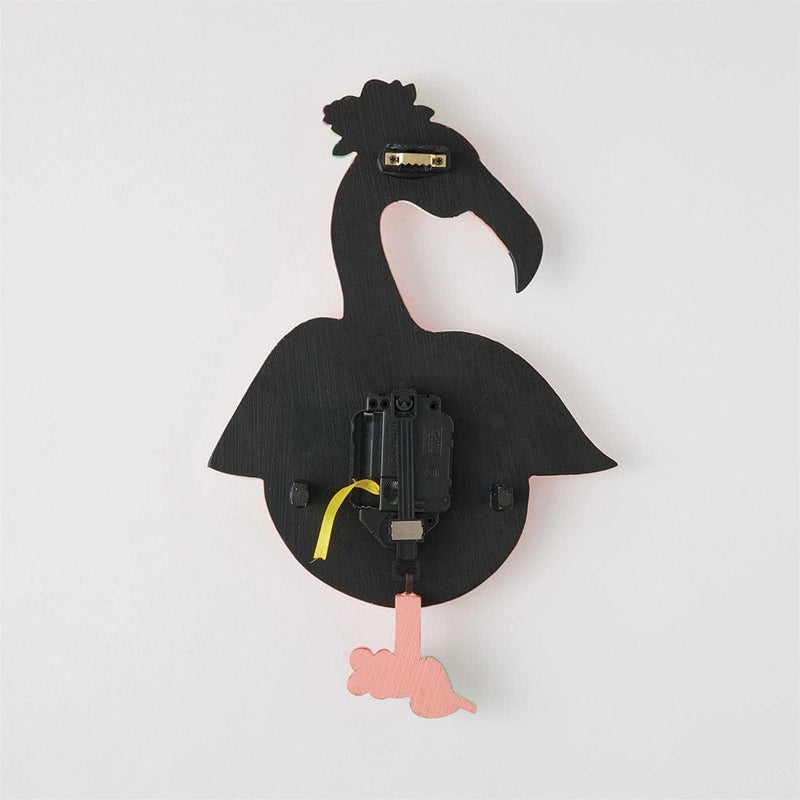 Quirks! Wall Clocks Pinky Flamingo Clock by Allen Designs