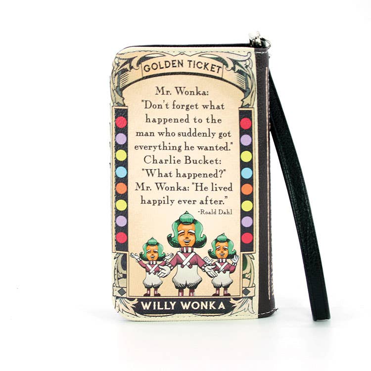 Quirks! wallet Charlie and the Chocolate Factory Book Wallet Wristlet