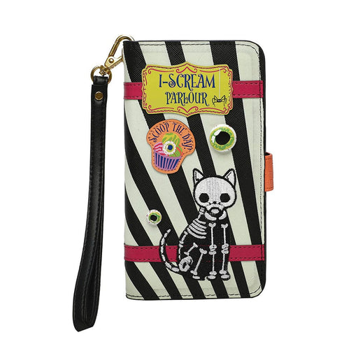 Quirks! wallet I-Scream Parlour Universal Flip Phone Case by Vendula London