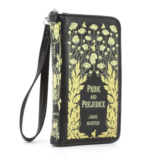 Quirks! wallet Pride and Prejudice Floral Book Wallet Wristlet