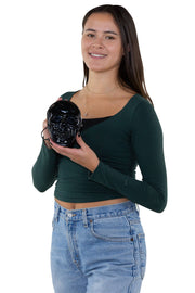 Quirks! wallet Smiling Skull Zippered Wristlet