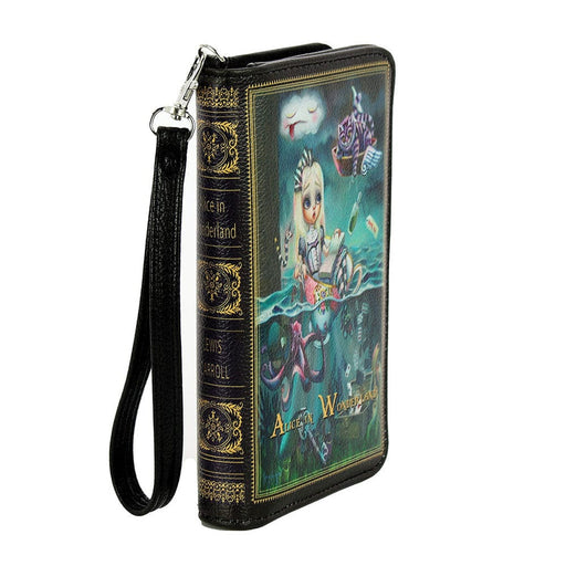 Quirks! wallet Teary Alice In Wonderland Book Wallet Wristlet