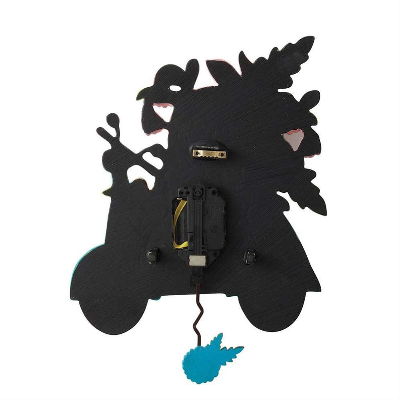 Quirks! Whimsical Pendulum Clocks Scoot-In Through Life Clock by Allen Designs