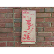 Quirks! Wood Cutout Bobs Candy Canes Christmas Box Art Wood Cutout