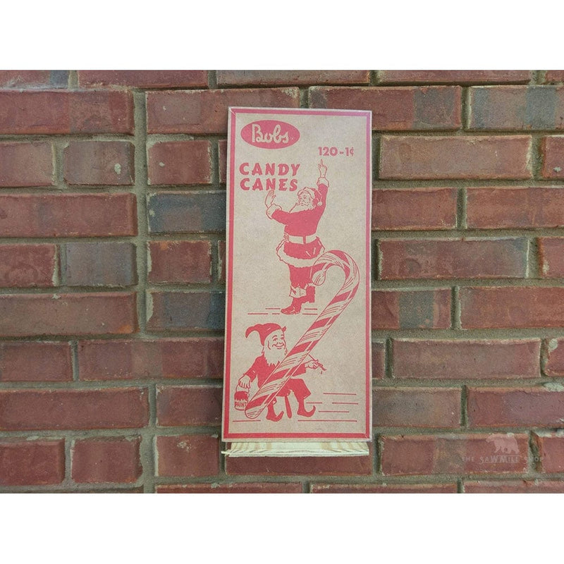 Quirks! Wood Cutout Bobs Candy Canes Christmas Box Art Wood Cutout