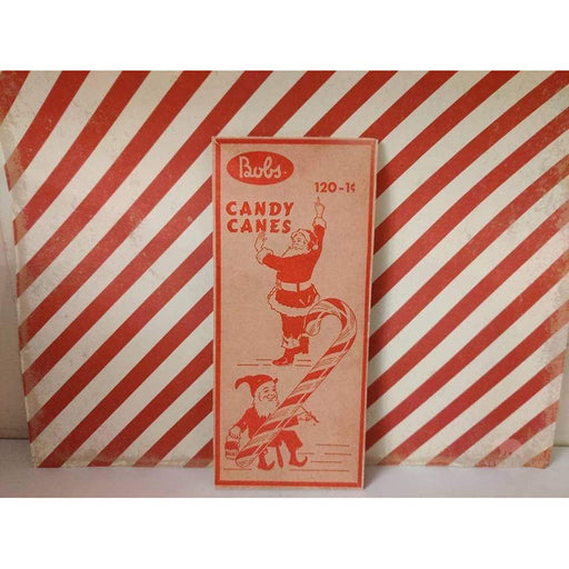 Quirks! Wood Cutout Bobs Candy Canes Christmas Box Art Wood Cutout