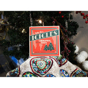 Quirks! Wood Cutout Feather-Glo Icicles Christmas Sign Decor Wood Cutout