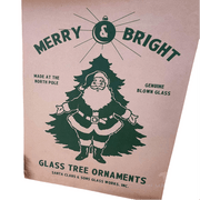 Quirks! Wood Cutout Merry Bright Christmas Decor Box Wood Cutout