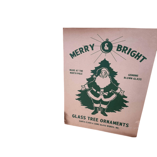 Quirks! Wood Cutout Merry Bright Christmas Decor Box Wood Cutout