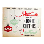 Quirks! Wood Cutout Miniature Cookie Christmas Decor Box Wood Cutout