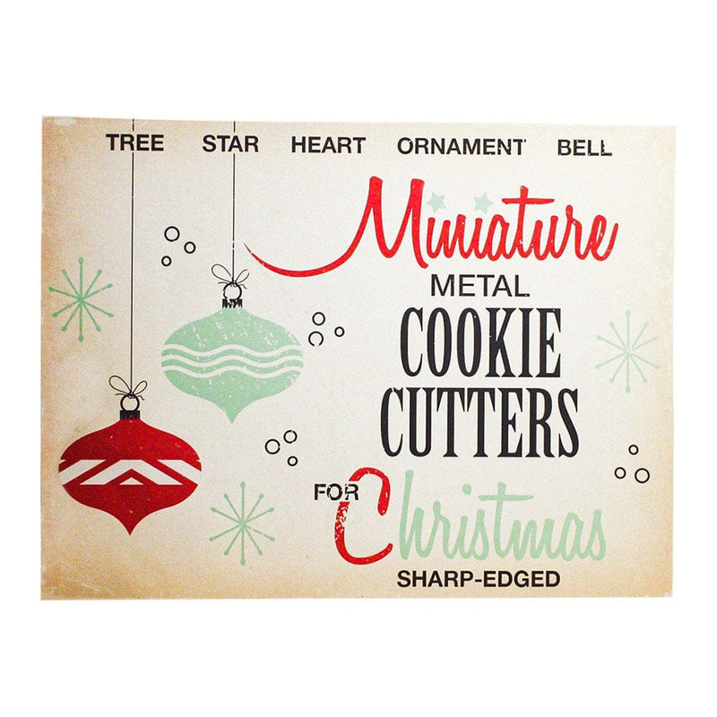 Quirks! Wood Cutout Miniature Cookie Christmas Decor Box Wood Cutout