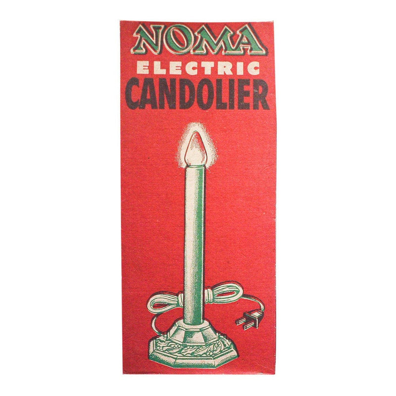 Quirks! Wood Cutout Noma Electric Candolier Christmas Lights Box Wood Cutout