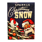 Quirks! Wood Cutout Sparkle Christmas Snow Box Art Wood Cutout