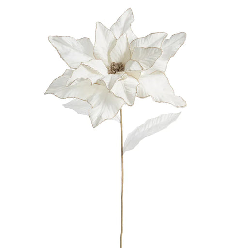 RAZ Imports Christmas 32" Ivory Poinsettia Stem