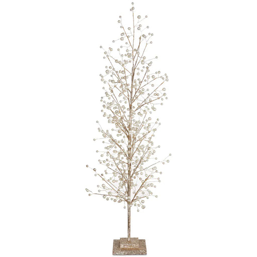 RAZ Imports Christmas 33" Glittered Tree with Pearls