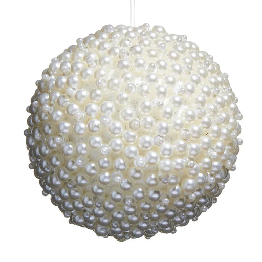 RAZ Imports Christmas 4.5" Pearl Ball Ornament