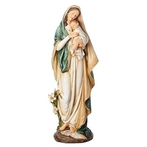 Roman 16.25"H  Madonna & Child Figure