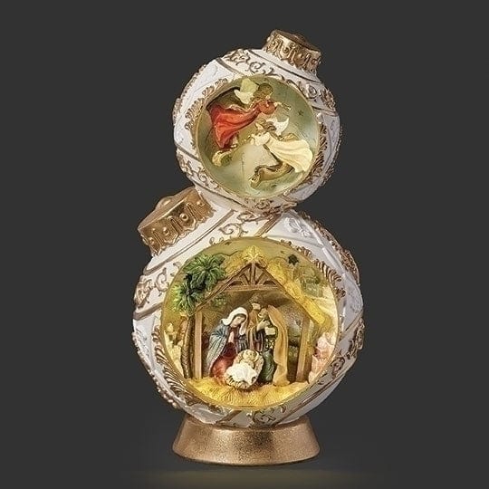 Roman Christmas 15" H Lighted Stacked Ornament