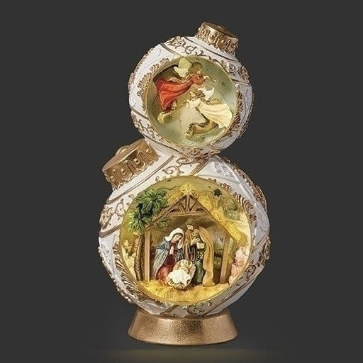 Roman Christmas 15" H Lighted Stacked Ornament