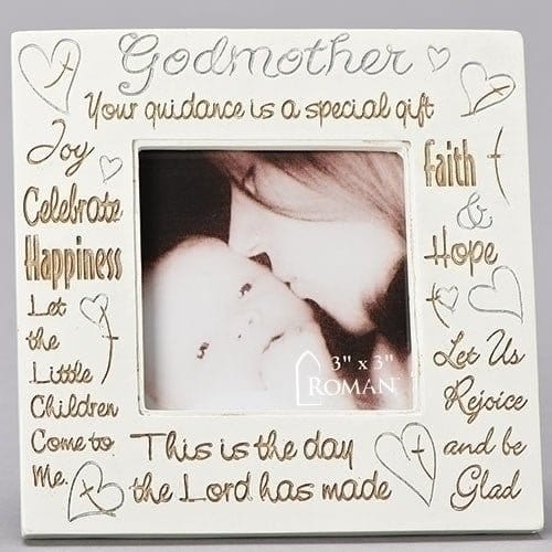 Roman Frame 5"H Godmother Frame 3x3 Photo