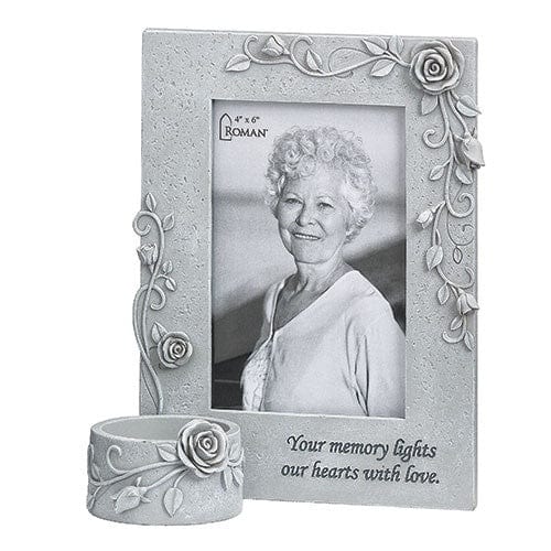 Roman Frame 8.5"H Memorial Frame 4x6
