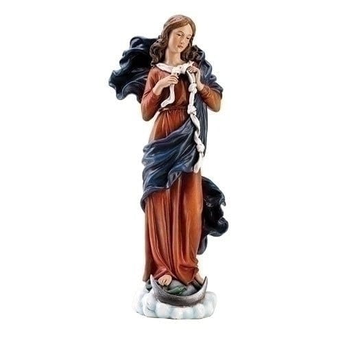 Roman Religious Items 10"H Mary Undoer of Knots Figure