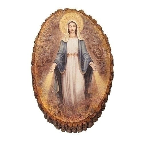 Roman Religious Items 12.25"H OUR LADY OF GRACE WOOD