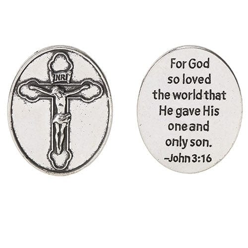 Roman Unclassified 1.25"H CRUCIFIX POCKET TOKEN