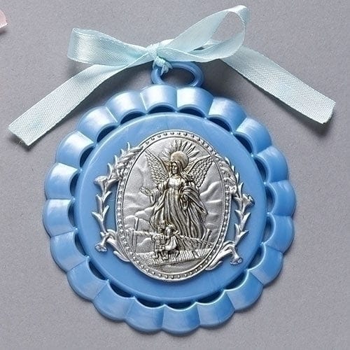 Roman Unclassified 4.25"H BLUE CRADLE MEDAL