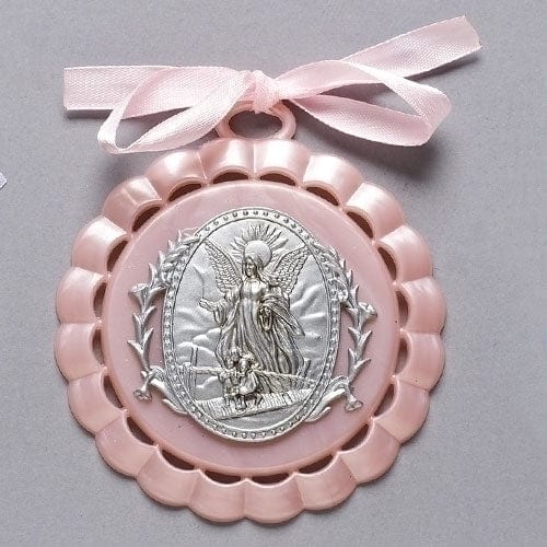 Roman Unclassified 4.25"H PINK CRADLE MEDAL
