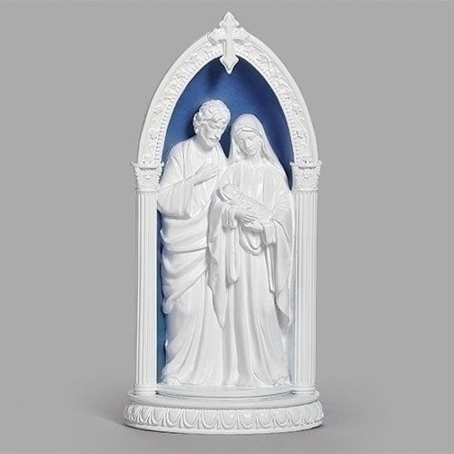 Roman Unclassified 8.25"H LED HOLY FAMILY IN ARCH DELLA ROBBIA