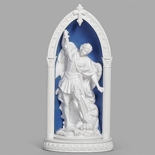 Roman Unclassified 8.25"H LED ST. MICHAEL IN ARCH DELLA ROBBIA