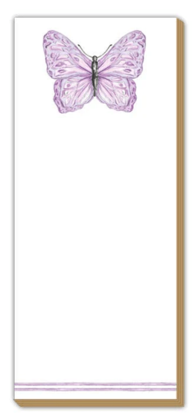 Rosanne Beck Collections Unclassified Luxe Skinny Pad Hand Painted Lavender Butterfly
