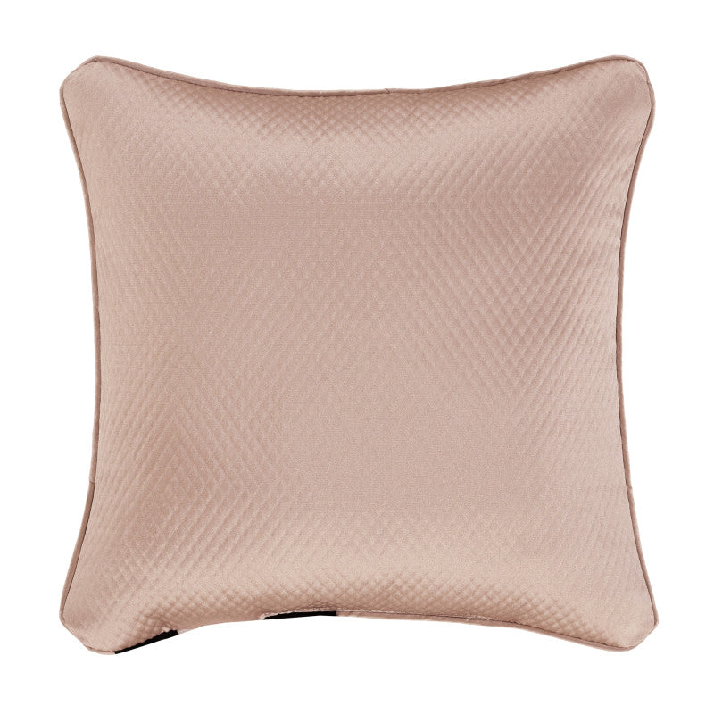 Rosewater 18" Square Embellished Decorative Throw Pillow