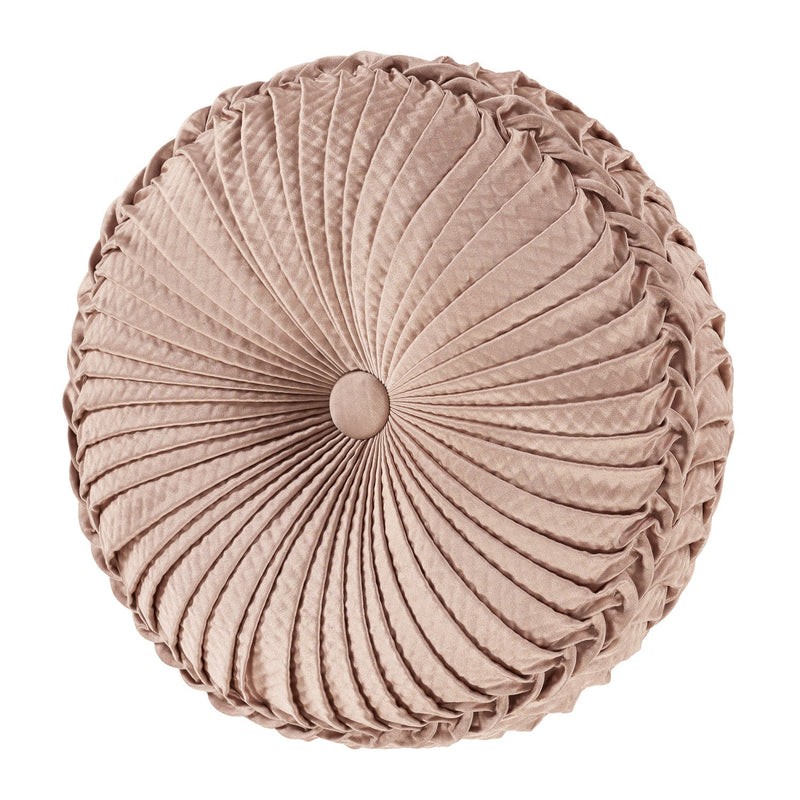 Rosewater Tufted Round Decorative Throw Pillow