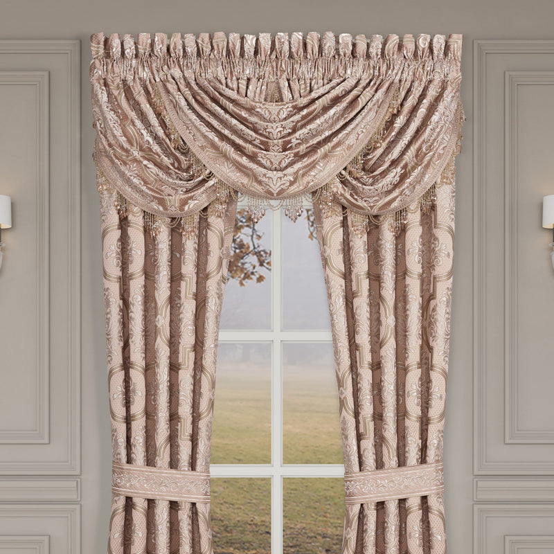 Rosewater Window Waterfall Valance