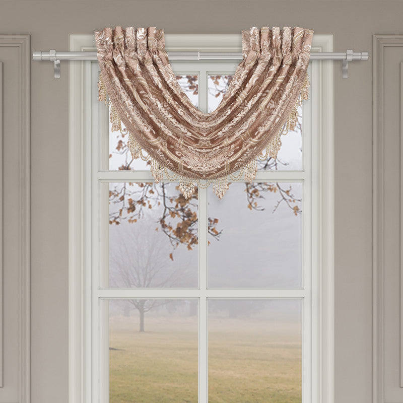 Rosewater Window Waterfall Valance