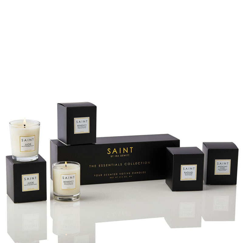 Saint by Ira DeWitt Candles Essentials Votive Set - Benedict, Jude, Rapahel, Anthony