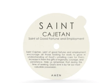 Saint by Ira DeWitt Saint Cajetan Saint of Good Fortune and Employment