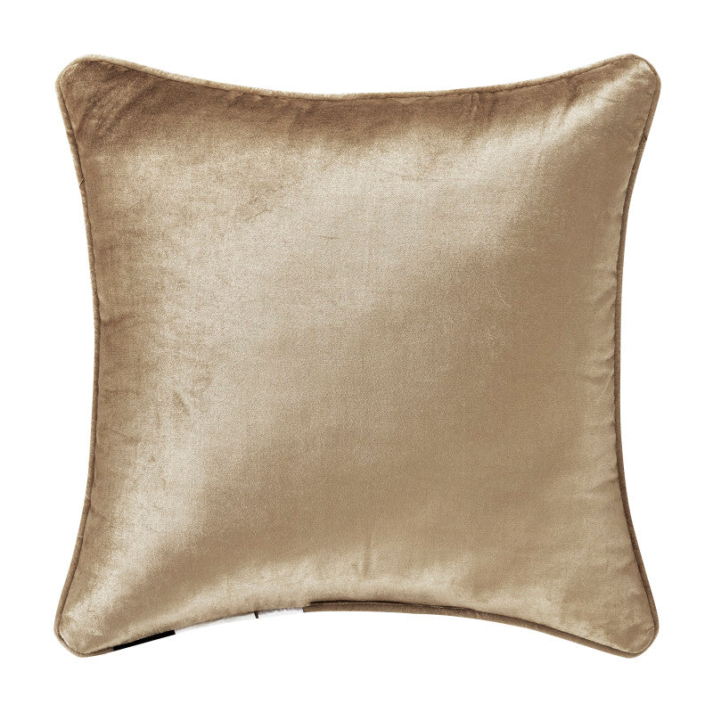 Sandstone 18" Square Embellished Decorative Throw Pillow