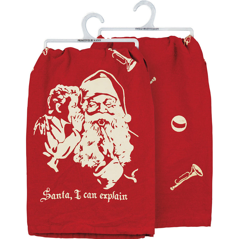 Santa I Can Explain Kitchen Towel